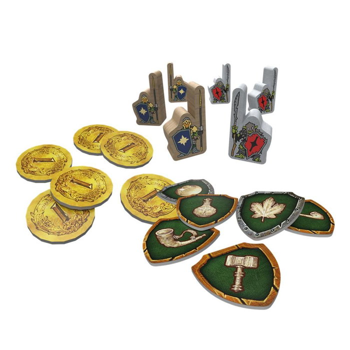 Repos Production 7DUMEES01 - El Señor de los Anillos: Duelo por la Tierra Media, Juego de Mesa Estratégico basado en 7 Wonders Duel para 2 Jugadores