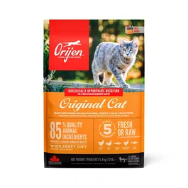 Orijen Alimento Húmedo para Gatos Feline Original - Comida Húmeda Rica en Proteínas con Pollo, Pavo y Pescado - 340 gr