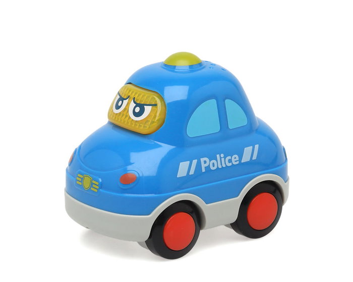 KioKids Coche de Policía de Juguete con Luz y Sonido para Bebé +12 Meses