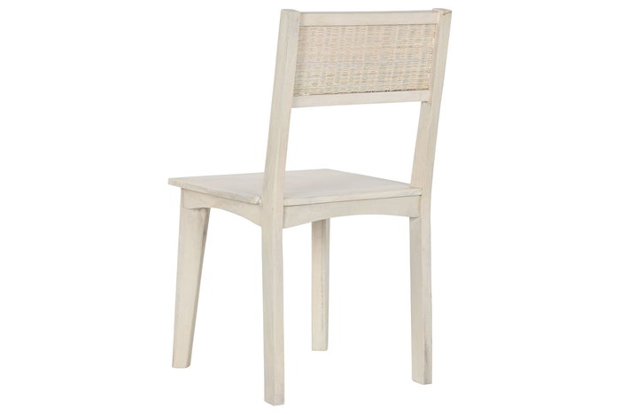 DKD Home Decor Silla Romantico Blanco Roto 45 x 85 x 45 cm (2 Unidades)