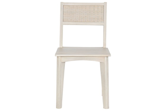 DKD Home Decor Silla Romantico Blanco Roto 45 x 85 x 45 cm (2 Unidades)