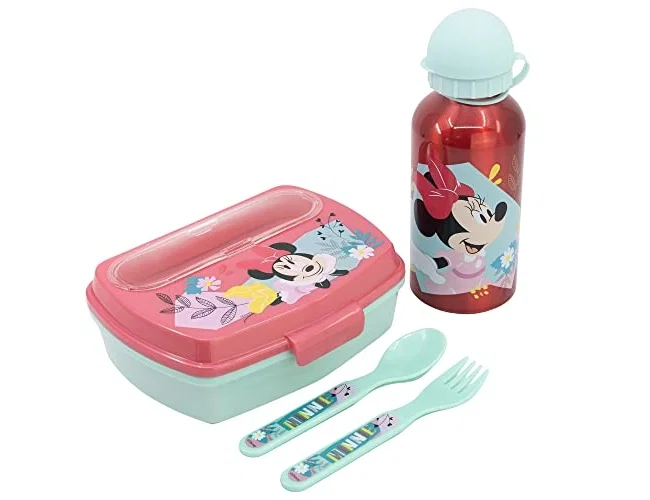 Safta Set de Botella, Sandwichera y Cubiertos Minnie Mouse Naive Safta Set de Botella, Sandwichera y Cubiertos Minnie Mouse Naive