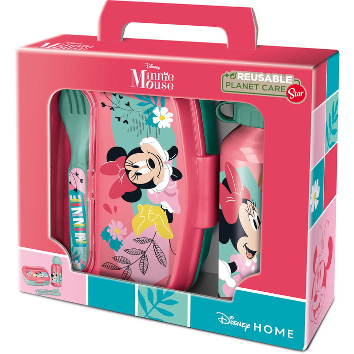 Safta Set de Botella, Sandwichera y Cubiertos Minnie Mouse Naive Safta Set de Botella, Sandwichera y Cubiertos Minnie Mouse Naive