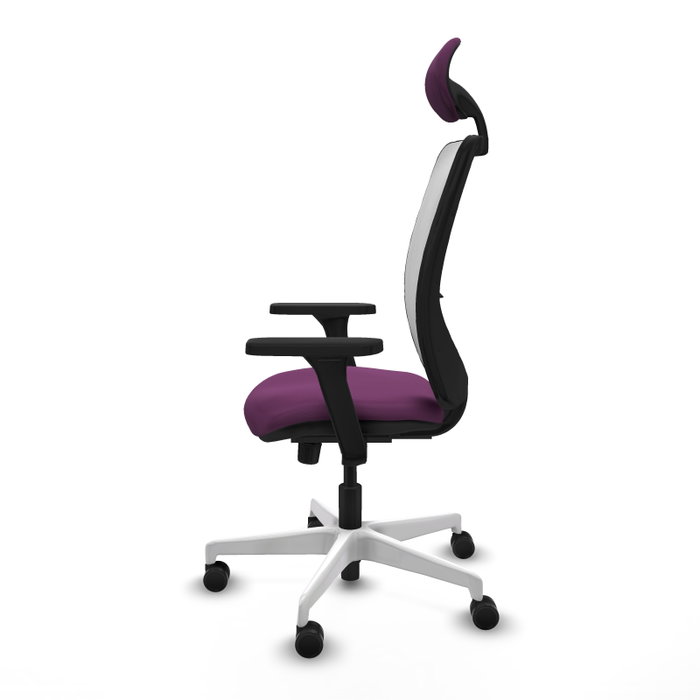 PIQUERAS Y CRESPO Silla de oficina Zulema con mecanismo Sincro, Morado y Blanco PIQUERAS Y CRESPO Silla de oficina Zulema con mecanismo Sincro, Morado y Blanco