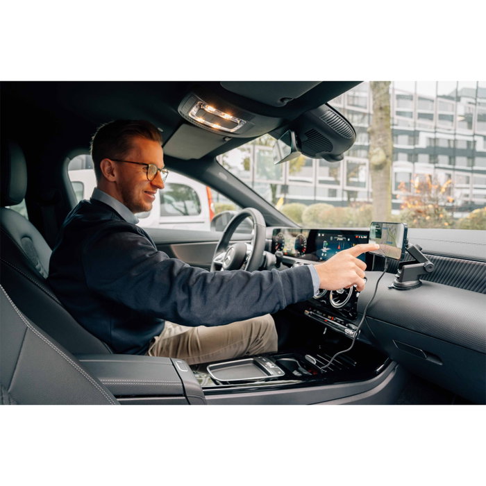 Verbatim Charge´n´Drive Magnetic Wireless Car Charger Qi2 RGB 31860 Negro