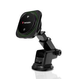 Verbatim Charge´n´Drive Magnetic Wireless Car Charger Qi2 RGB 31860 Negro