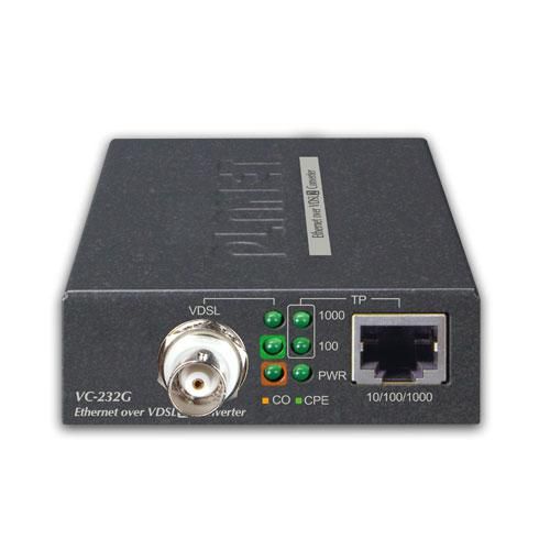 Planet VC-232G Convertidor Ethernet a Coaxial Gigabit 10/100/1000T, Extensión hasta 1.4km