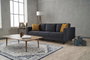Atelier Del Sofa Sofá Kale Velvet - Anthracite de 3 Plazas Tapizado Terciopelo Color Antracita