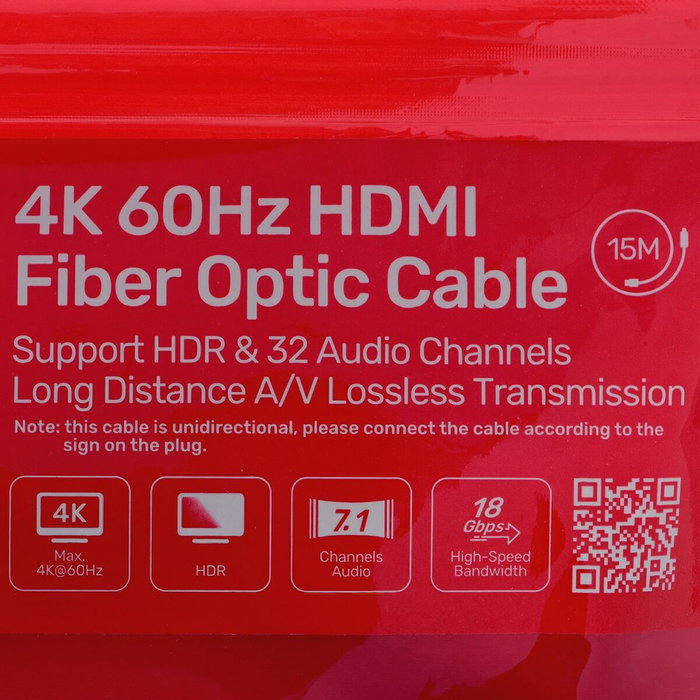 Unitek Cable HDMI 2.0 AOC 4K 60Hz 15m Negro