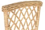 DKD Home Decor Silla Balines Ratan Natural Blanco con Cojín 58 x 90 x 47 cm