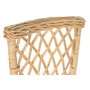 DKD Home Decor Silla de Ratán con Cojín Natural y Blanco