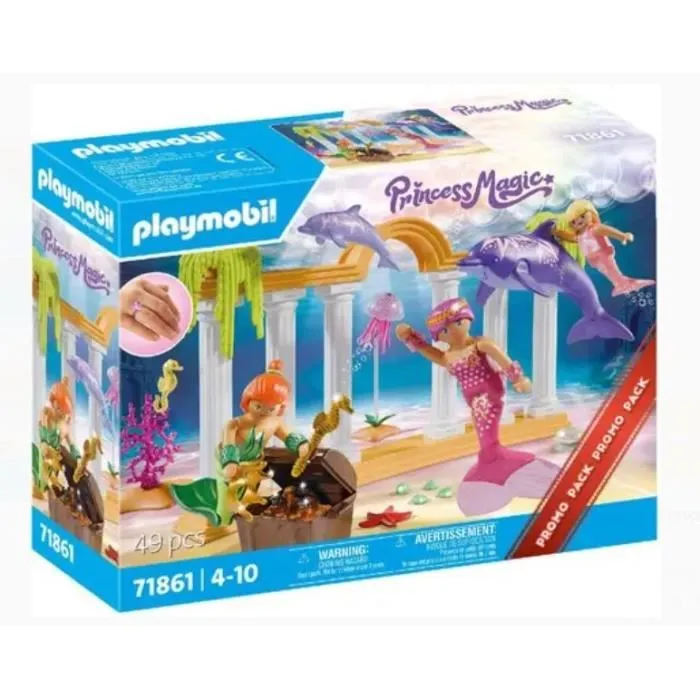 PLAYMOBIL Tesoro de Sirena con Delfines 71861 Promo Pack