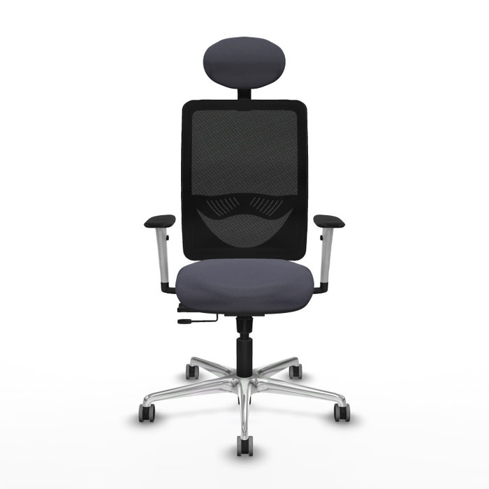 PIQUERAS Y CRESPO Silla de oficina Zulema Gris oscuro con mecanismo Sincro/Traslack PIQUERAS Y CRESPO Silla de oficina Zulema Gris oscuro con mecanismo Sincro/Traslack