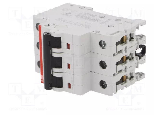 ABB S200 S20-D2 Interruptor magnetotérmico 3 polos 20A 6kA ABB S200 S20-D2 Interruptor magnetotérmico 3 polos 20A 6kA