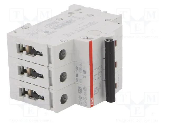 ABB S200 S20-D2 Interruptor magnetotérmico 3 polos 20A 6kA ABB S200 S20-D2 Interruptor magnetotérmico 3 polos 20A 6kA