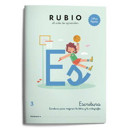 RUBIO Cuaderno A4 Escritura Letra Ligada 3 (Primaria)