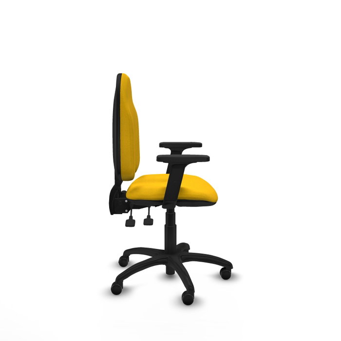 PIQUERAS Y CRESPO Silla de oficina Algarra Amarillo con Brazos 2D