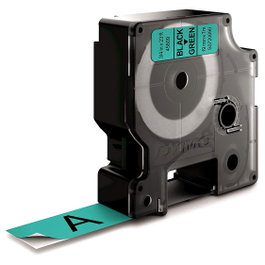 Dymo Cinta D1 19mm x 7m Negro sobre Verde
