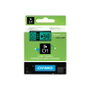 Dymo Cinta D1 Negro sobre Verde 19 mm x 7 m