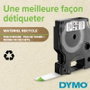 Dymo Cinta D1 Negro sobre Verde 19 mm x 7 m