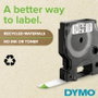 Dymo Cinta D1 Negro sobre Verde 19 mm x 7 m