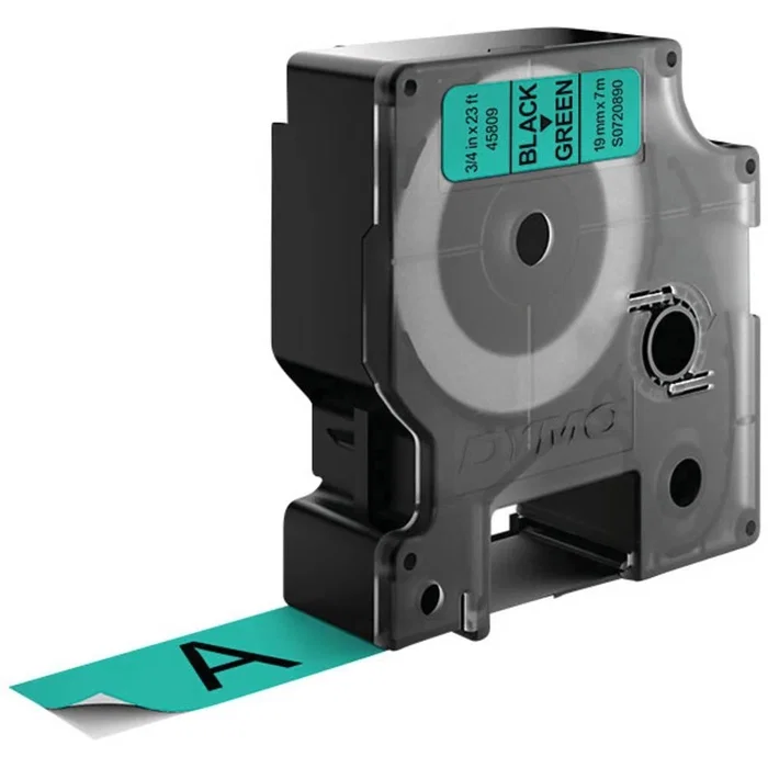 DYMO D1 Etiquetas estándar Negro sobre verde 19mm x 7m para LabelManager y LabelWriter 450 DUO DYMO D1 Etiquetas estándar Negro sobre verde 19mm x 7m para LabelManager y LabelWriter 450 DUO