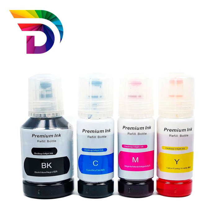 Dayma Botella de Tinta Compatible Negra 65ml para Impresoras Epson EcoTank 102 / 103 / 104 / 106 / 107 y Equivalentes a T6644 / T6734