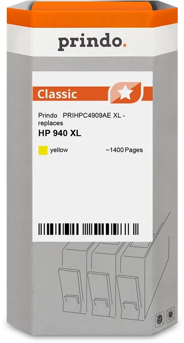 Prindo Cartucho de tinta amarillo PRIHPC4909AE Classic XL Prindo Cartucho de tinta amarillo PRIHPC4909AE Classic XL