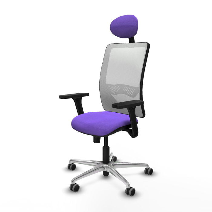 PIQUERAS Y CRESPO Silla de oficina Zulema Lila y Blanco PIQUERAS Y CRESPO Silla de oficina Zulema Lila y Blanco