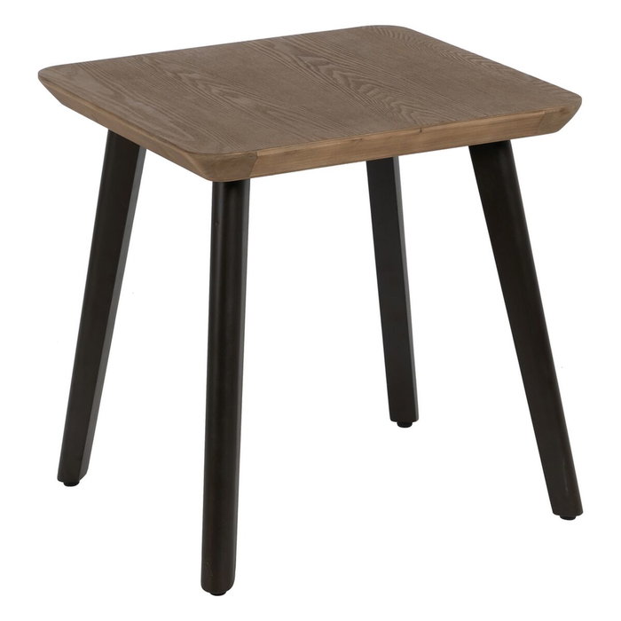 Ixia Mesa Auxiliar Natural-Negro de Madera y Metal Ixia Mesa Auxiliar Natural-Negro de Madera y Metal