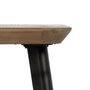 Ixia Mesa Auxiliar Natural-Negro de Madera y Metal