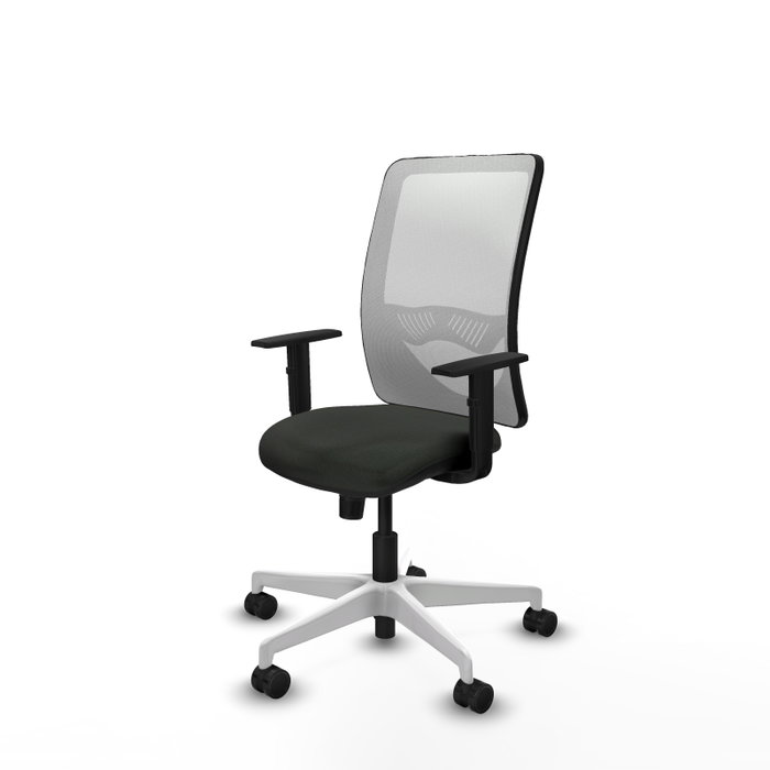 PIQUERAS Y CRESPO Silla de oficina Zulema con mecanismo Sincro, Negro y Blanco PIQUERAS Y CRESPO Silla de oficina Zulema con mecanismo Sincro, Negro y Blanco