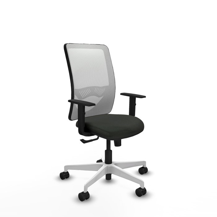 PIQUERAS Y CRESPO Silla de oficina Zulema con mecanismo Sincro, Negro y Blanco PIQUERAS Y CRESPO Silla de oficina Zulema con mecanismo Sincro, Negro y Blanco