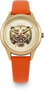 Daisy Dixon DD184OG Reloj de Mujer con Correa Naranja y Caja Dorada