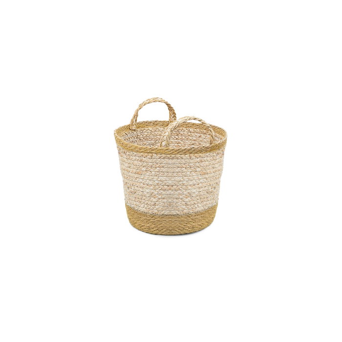 Inde Cesta Cónica Seagrass con Asas 25 cm (18 Unidades)