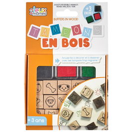 Jeux 2 momes Juego De 5 Sellos-Tampón Colección Montessori PVC