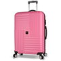 Zoozie Bags Maleta 8746 Rosa de ABS con 4 Ruedas Multidireccionales y Cerradura Codificada para Viaje con Estilo