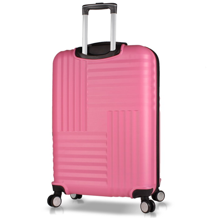 Zoozie Bags Maleta 8746 Rosa de ABS con 4 Ruedas Multidireccionales y Cerradura Codificada para Viaje con Estilo Zoozie Bags Maleta 8746 Rosa de ABS con 4 Ruedas Multidireccionales y Cerradura Codificada para Viaje con Estilo