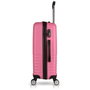 Zoozie Bags Maleta 8746 Rosa de ABS con 4 Ruedas Multidireccionales y Cerradura Codificada para Viaje con Estilo
