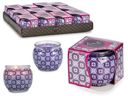 Acorde Vela Magic Spa Morada 7.5x6.3x7.5 cm (Set de 12)