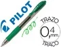 Pilot Bolígrafo G-2 Verde Tinta Gel Retráctil Sujeción Caucho Punta 0,7mm Trazo 0,4mm