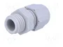HELU Sello aislante M12 1,5 IP68 gris claro