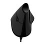 LogiLink Ratón Ergonomico Vertical ID0158 para Mano Derecha, Óptico 1000 DPI, 5 Botones, USB Plug and Play, Color Negro - Para Oficina