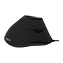 LogiLink Ratón Ergonomico Vertical ID0158 para Mano Derecha, Óptico 1000 DPI, 5 Botones, USB Plug and Play, Color Negro - Para Oficina