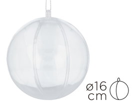 Innspiro Pack de 6 bolas de plástico transparente de 16 cm
