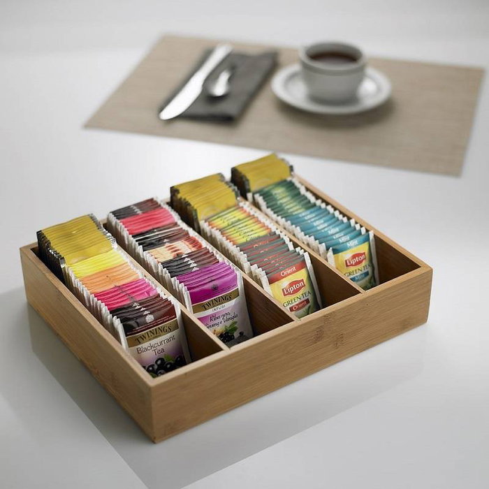 Leone Portacubiertos y Bolsas Té 29x27,5x6 cm