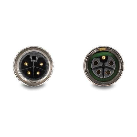 Delock 80543 Cable M12 5 Pin L-Codificado Plug Derecha a Receptáculo 90 Grados PUR Gris para Cadena Portacables 2 Metros