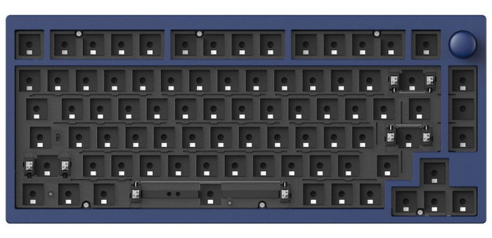 Keychron Lemokey P1P-O1 Teclado Mecánico Inalámbrico 75% Super Red Switch Navy Blue Distribución Polaca