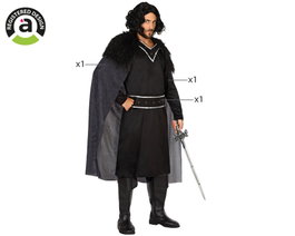 Disfraz Vikingo Guardián Negro Hombre Adulto XL