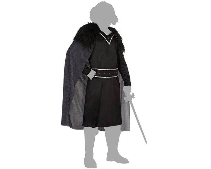 Disfraz Vikingo Guardián Negro Hombre Adulto XL
